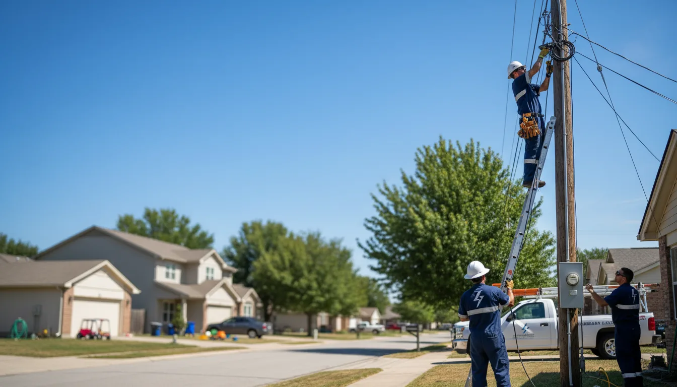 Residential electrician providing installation services in Hoven, SD